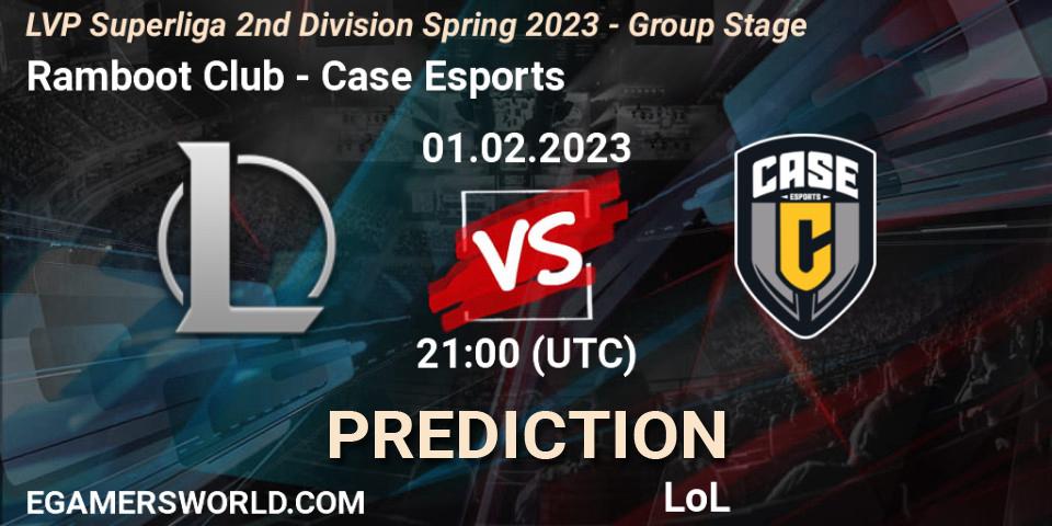 Ramboot Club - Case Esports: прогноз. 01.02.23, LoL, LVP Superliga 2nd Division Spring 2023 - Group Stage