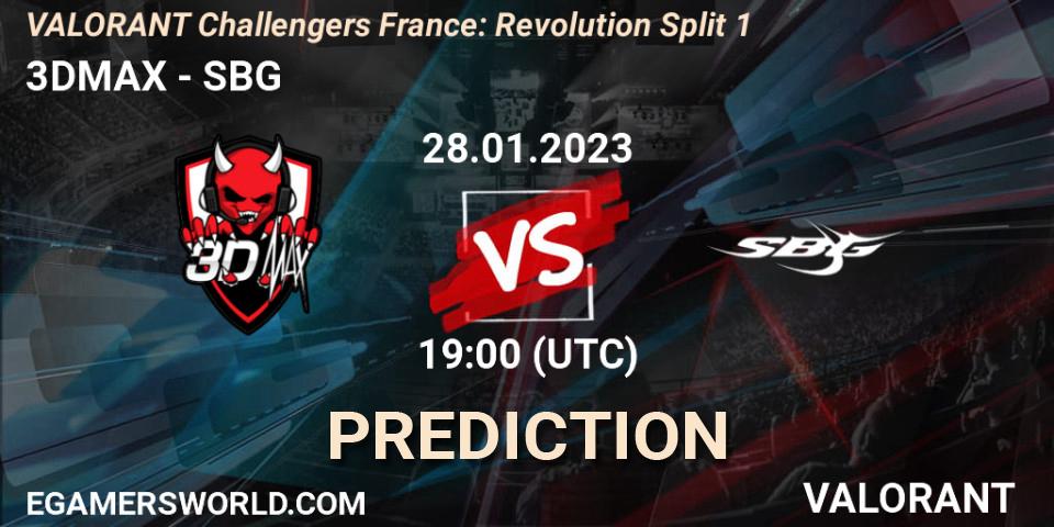 3DMAX - SBG: прогноз. 28.01.23, VALORANT, VALORANT Challengers 2023 France: Revolution Split 1