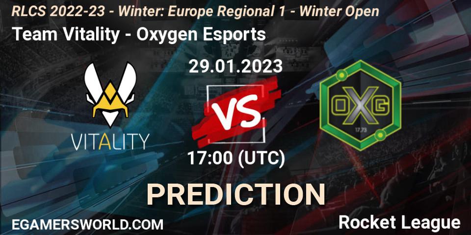 Team Vitality - Oxygen Esports: прогноз. 29.01.23, Rocket League, RLCS 2022-23 - Winter: Europe Regional 1 - Winter Open