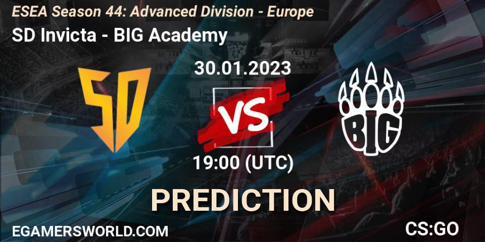 SD Invicta - BIG Academy: прогноз. 08.02.23, CS2 (CS:GO), ESEA Season 44: Advanced Division - Europe