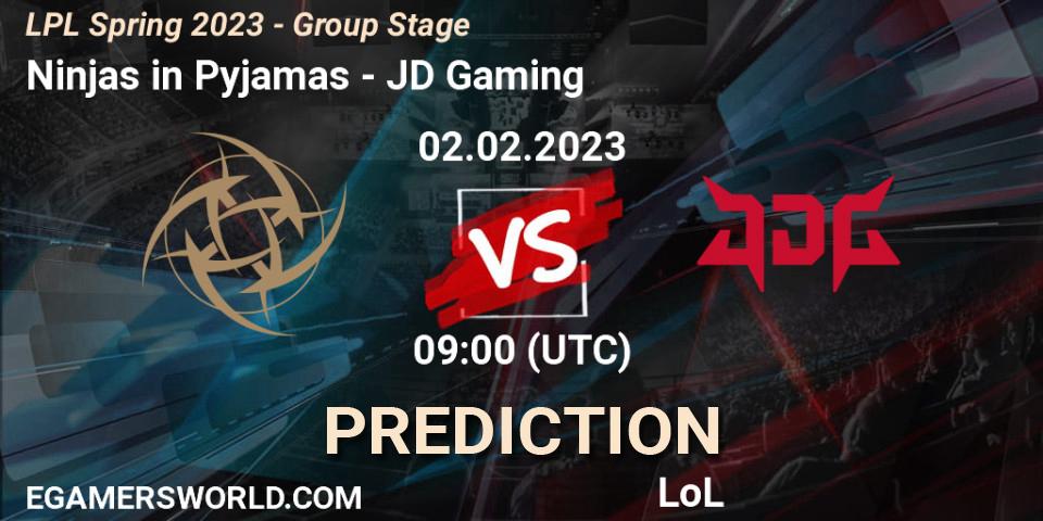 Ninjas in Pyjamas - JD Gaming: прогноз. 02.02.23, LoL, LPL Spring 2023 - Group Stage
