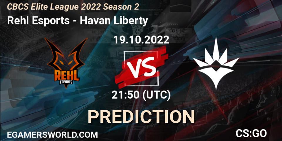 Rehl Esports - Havan Liberty: прогноз. 19.10.22, CS2 (CS:GO), CBCS Elite League 2022 Season 2