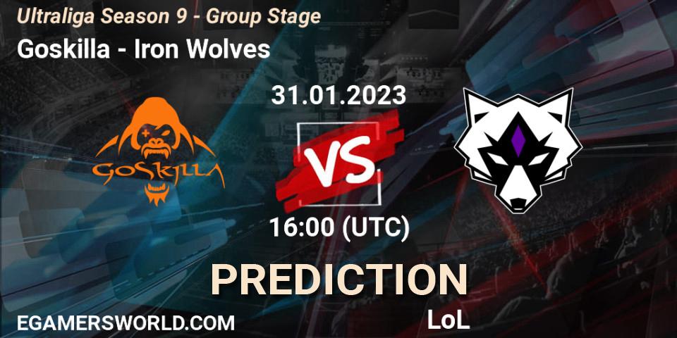 Goskilla - Iron Wolves: прогноз. 31.01.23, LoL, Ultraliga Season 9 - Group Stage
