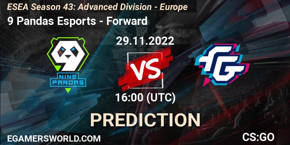 9 Pandas Esports - Forward: прогноз. 29.11.22, CS2 (CS:GO), ESEA Season 43: Advanced Division - Europe