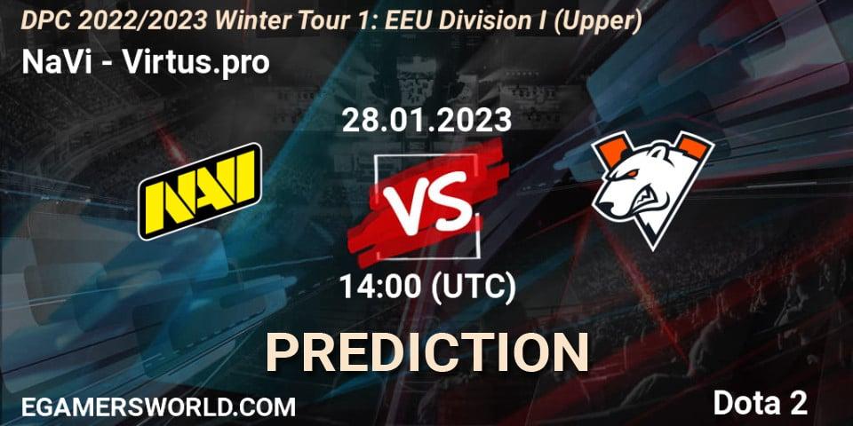 NaVi - Virtus.pro: прогноз. 28.01.23, Dota 2, DPC 2022/2023 Winter Tour 1: EEU Division I (Upper)