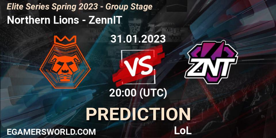 Northern Lions - ZennIT: прогноз. 31.01.23, LoL, Elite Series Spring 2023 - Group Stage
