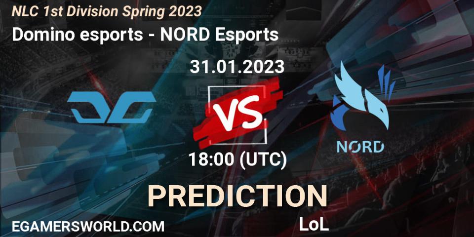 Domino esports - NORD Esports: прогноз. 31.01.23, LoL, NLC 1st Division Spring 2023