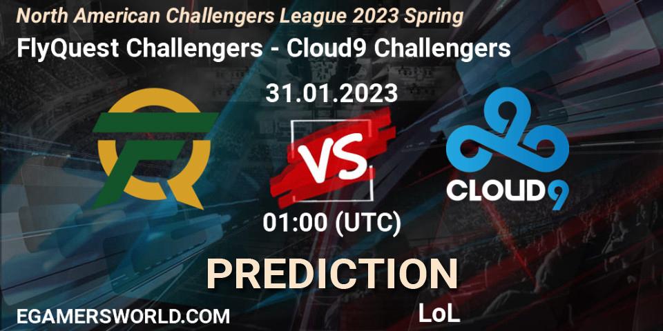 FlyQuest Challengers - Cloud9 Challengers: прогноз. 31.01.23, LoL, NACL 2023 Spring - Group Stage