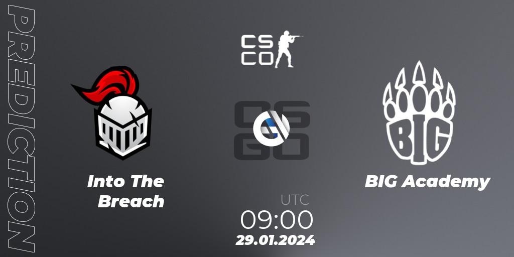 Into The Breach - BIG Academy: прогноз. 29.01.24, CS2 (CS:GO), European Pro League Season 13