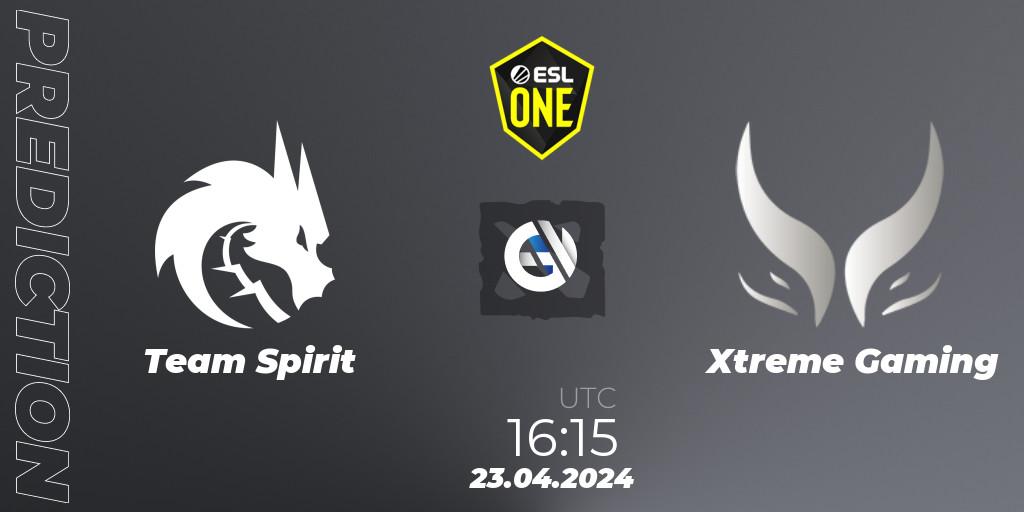 Team Spirit - Xtreme Gaming: прогноз. 23.04.24, Dota 2, ESL One Birmingham 2024