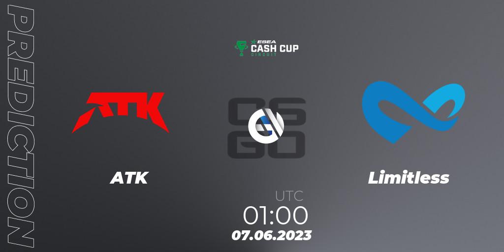 ATK - Limitless: прогноз. 07.06.23, CS2 (CS:GO), ESEA Cash Cup Circuit Season 1 Finals