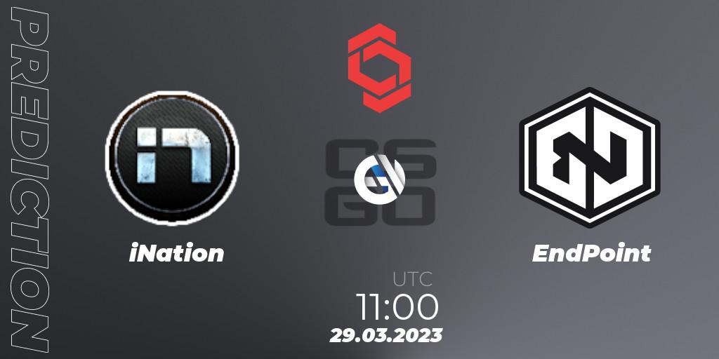 iNation - EndPoint: прогноз. 29.03.23, CS2 (CS:GO), CCT Central Europe Series #5