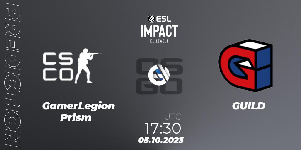 GamerLegion Prism - GUILD: прогноз. 05.10.23, CS2 (CS:GO), ESL Impact League Season 4: European Division