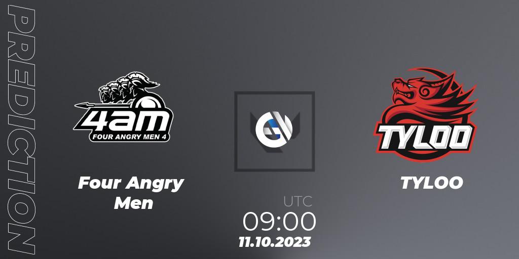 Four Angry Men - TYLOO: прогноз. 11.10.23, VALORANT, VALORANT China Evolution Series Act 2: Selection - Play-In