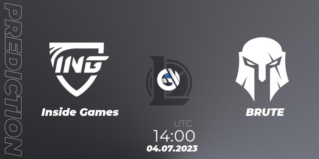Inside Games - BRUTE: прогноз. 09.06.23, LoL, Hitpoint Masters Summer 2023 - Group Stage