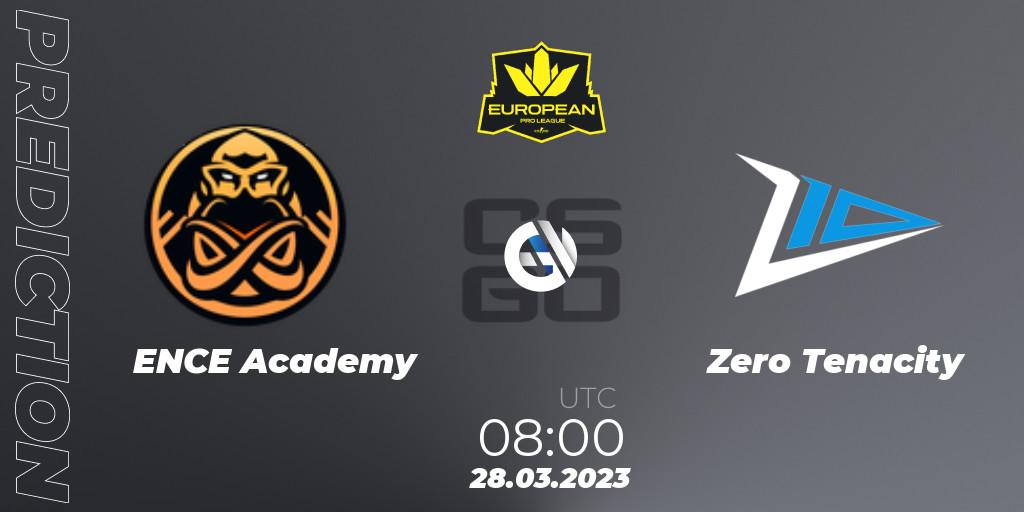 ENCE Academy - Zero Tenacity: прогноз. 28.03.23, CS2 (CS:GO), European Pro League Season 7: Division 2