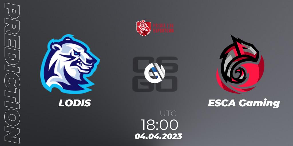 LODIS - ESCA Gaming: прогноз. 04.04.23, CS2 (CS:GO), Polska Liga Esportowa 2023: Split #1