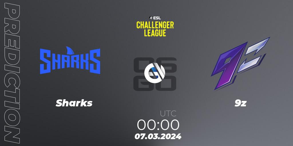 Sharks - 9z: прогноз. 07.03.24, CS2 (CS:GO), ESL Challenger League Season 47: South America