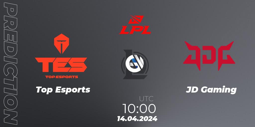 Top Esports - JD Gaming: прогноз. 14.04.24, LoL, LPL Spring 2024 - Playoffs