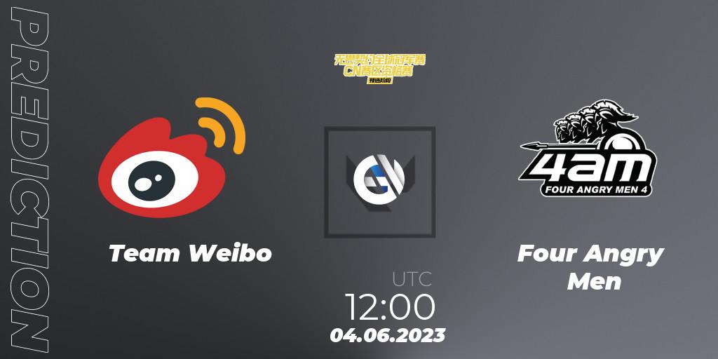 Team Weibo - Four Angry Men: прогноз. 04.06.23, VALORANT, VALORANT Champions Tour 2023: China Preliminaries
