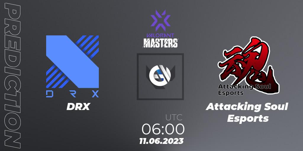 DRX - Attacking Soul Esports: прогноз. 11.06.23, VALORANT, VCT 2023 Masters Tokyo