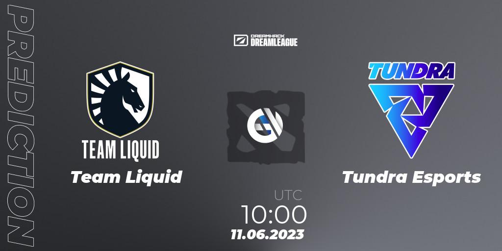 Team Liquid - Tundra Esports: прогноз. 11.06.23, Dota 2, DreamLeague Season 20 - Group Stage 1