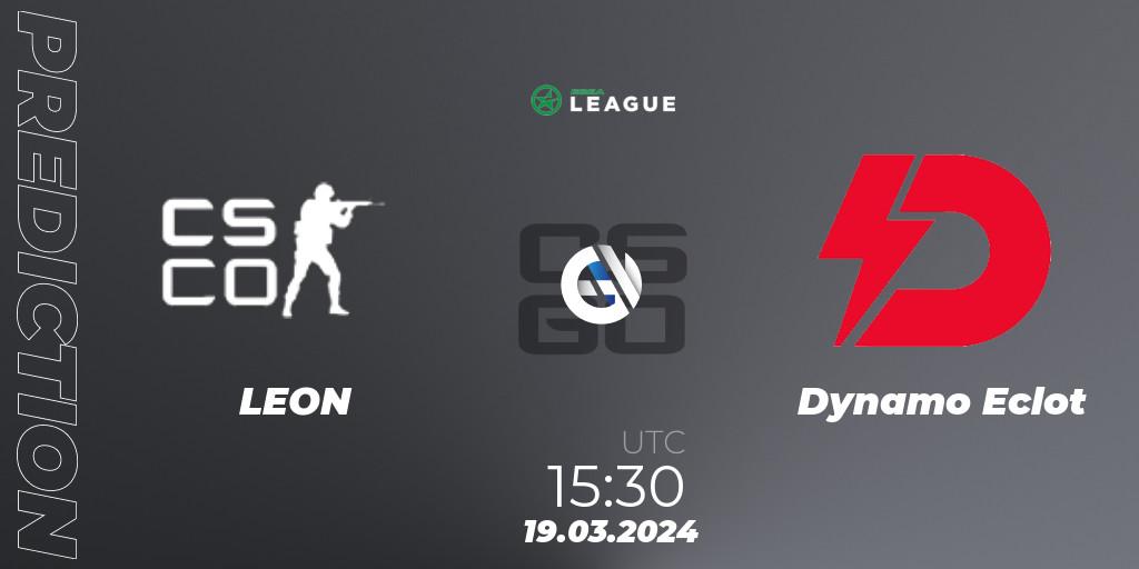 LEON - Dynamo Eclot: прогноз. 19.03.24, CS2 (CS:GO), ESEA Season 48: Main Division - Europe