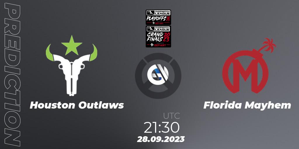 Houston Outlaws - Florida Mayhem: прогноз. 28.09.23, Overwatch, Overwatch League 2023 - Playoffs