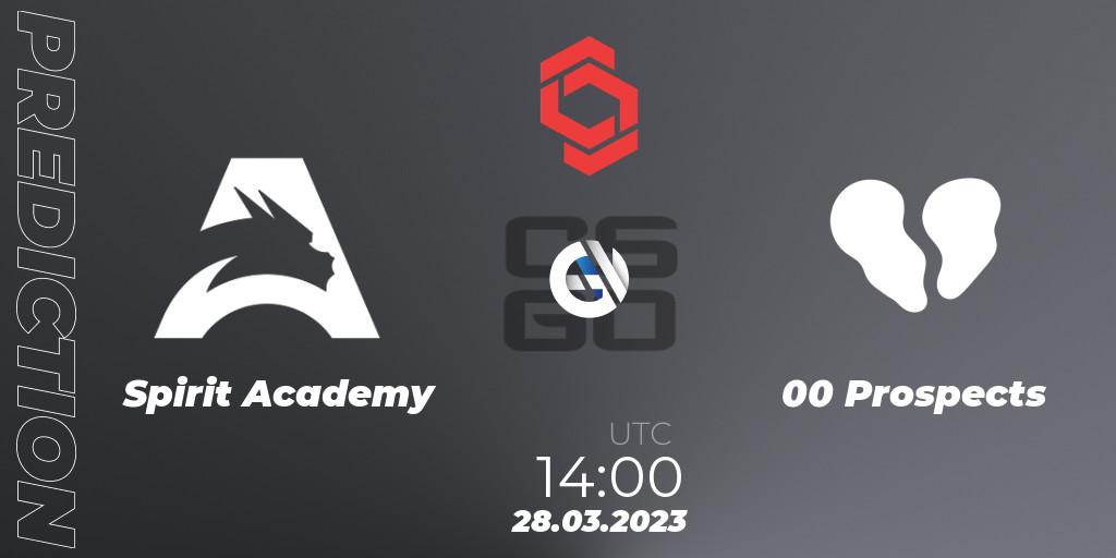 Spirit Academy - 00 Prospects: прогноз. 28.03.23, CS2 (CS:GO), CCT Central Europe Series #5