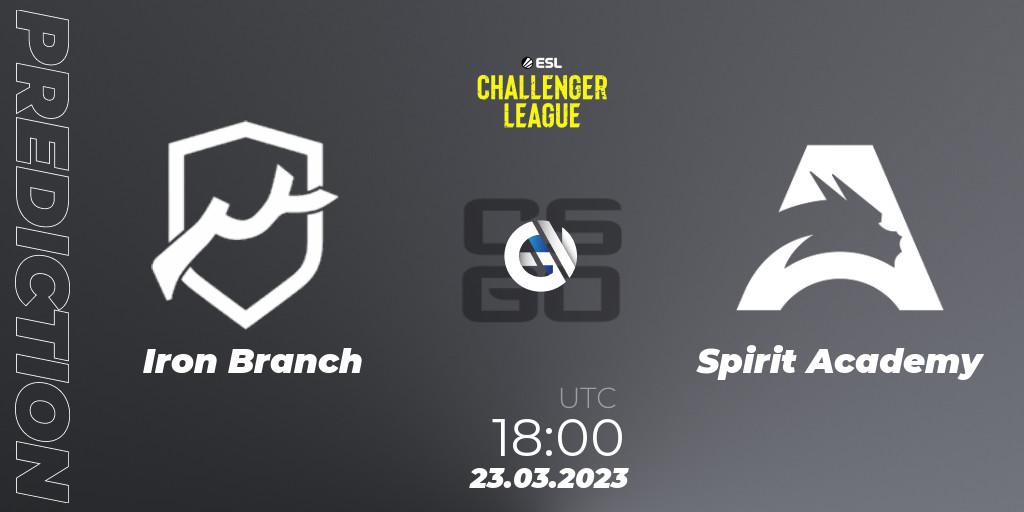 Iron Branch - Spirit Academy: прогноз. 24.03.23, CS2 (CS:GO), ESL Challenger League Season 44 Relegation: Europe