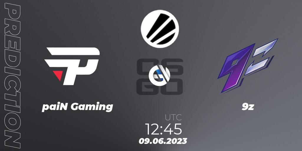 paiN Gaming - 9z: прогноз. 09.06.23, CS2 (CS:GO), ESL Challenger Katowice 2023