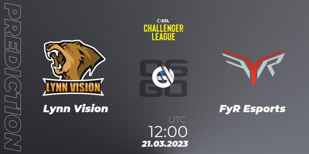 Lynn Vision - FyR Esports: прогноз. 21.03.23, CS2 (CS:GO), ESL Challenger League Season 44: Asia-Pacific