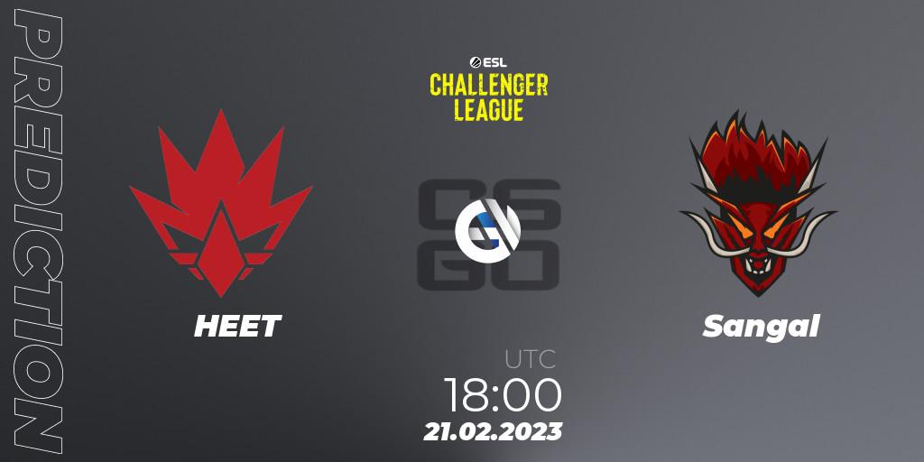 HEET - Sangal: прогноз. 28.02.23, CS2 (CS:GO), ESL Challenger League Season 44: Europe
