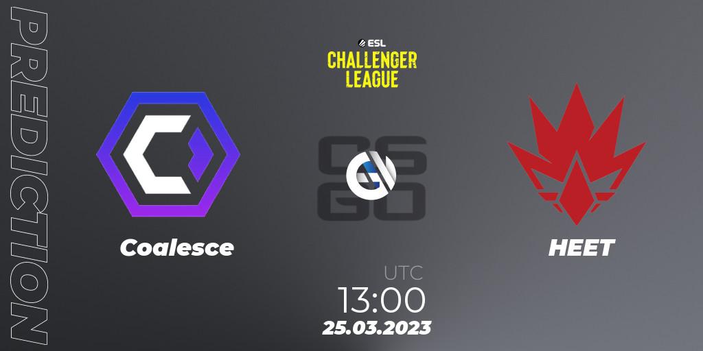 Coalesce - HEET: прогноз. 25.03.23, CS2 (CS:GO), ESL Challenger League Season 44 Relegation: Europe