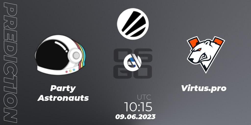 Party Astronauts - Virtus.pro: прогноз. 09.06.23, CS2 (CS:GO), ESL Challenger Katowice 2023
