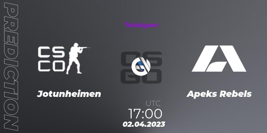 Jotunheimen - Apeks Rebels: прогноз. 02.04.23, CS2 (CS:GO), Telialigaen Spring 2023: Group stage