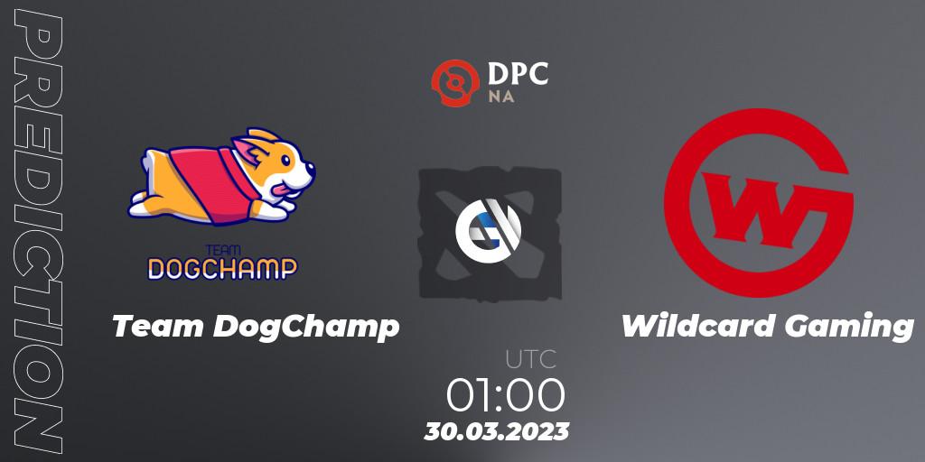 Team DogChamp - Wildcard Gaming: прогноз. 30.03.23, Dota 2, DPC 2023 Tour 2: NA Division I (Upper)