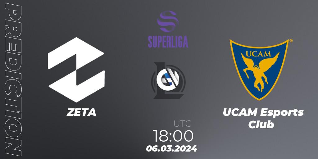 ZETA - UCAM Esports Club: прогноз. 06.03.24, LoL, Superliga Spring 2024 - Group Stage
