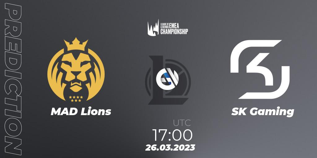 MAD Lions - SK Gaming: прогноз. 26.03.23, LoL, LEC Spring 2023 - Regular Season