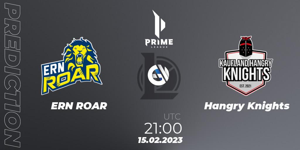 ERN ROAR - Hangry Knights: прогноз. 15.02.23, LoL, Prime League 2nd Division Spring 2023 - Group Stage