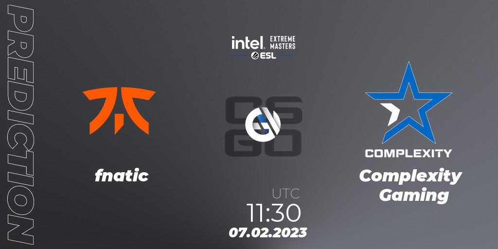 fnatic - Complexity Gaming: прогноз. 07.02.23, CS2 (CS:GO), IEM Katowice 2023