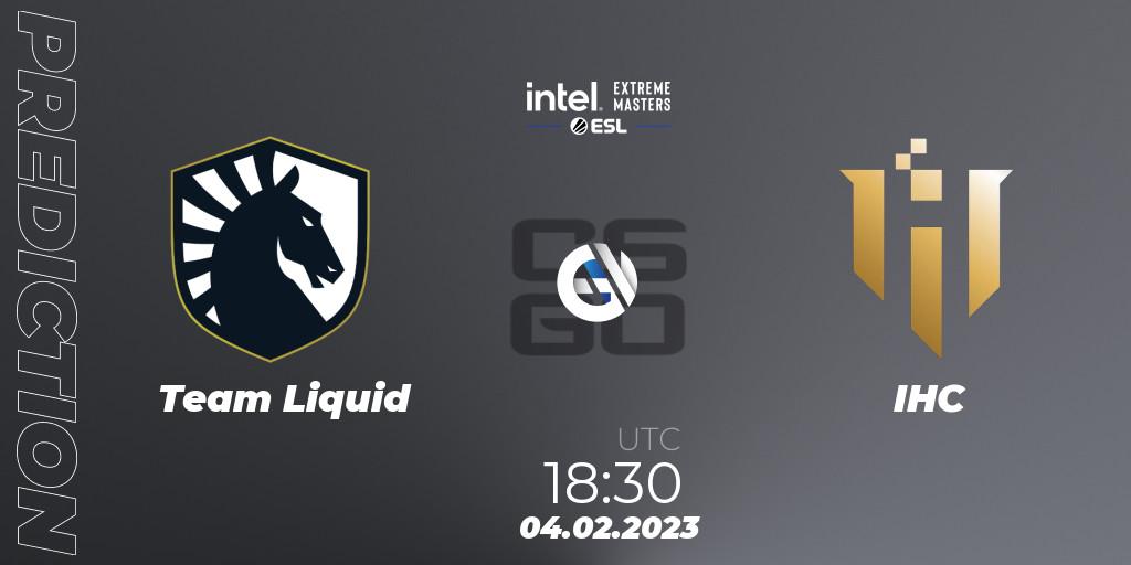 Team Liquid - IHC: прогноз. 04.02.23, CS2 (CS:GO), IEM Katowice 2023
