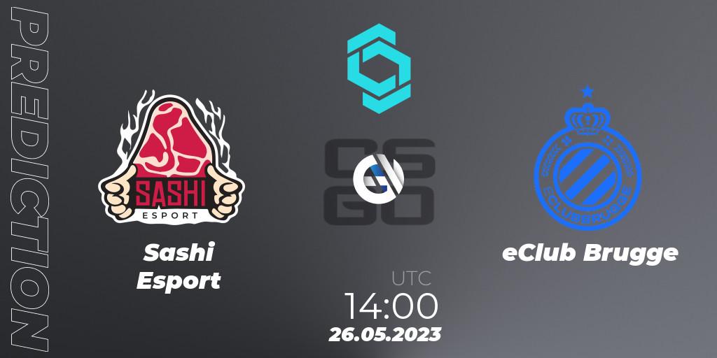  Sashi Esport - eClub Brugge: прогноз. 26.05.23, CS2 (CS:GO), CCT North Europe Series 5 Closed Qualifier