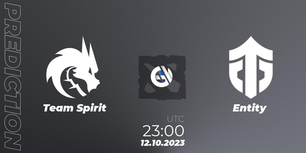 Team Spirit - Entity: прогноз. 12.10.23, Dota 2, The International 2023 - Group Stage