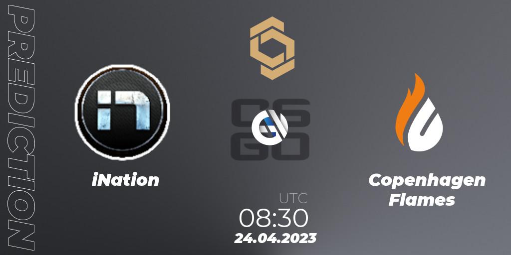 iNation - Copenhagen Flames: прогноз. 24.04.23, CS2 (CS:GO), CCT South Europe Series #4