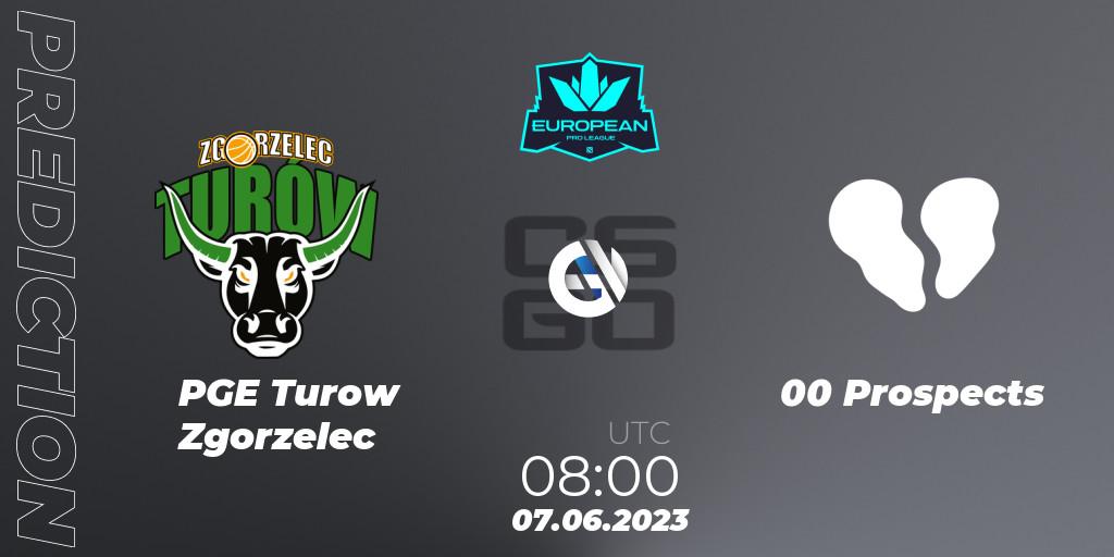 PGE Turow Zgorzelec - 00 Prospects: прогноз. 07.06.23, CS2 (CS:GO), European Pro League Season 8