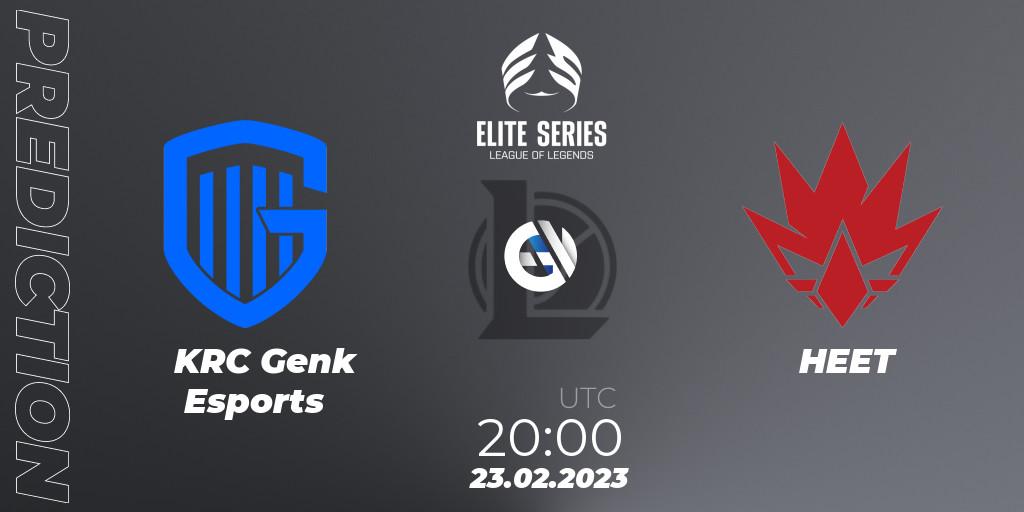 KRC Genk Esports - HEET: прогноз. 23.02.23, LoL, Elite Series Spring 2023 - Group Stage