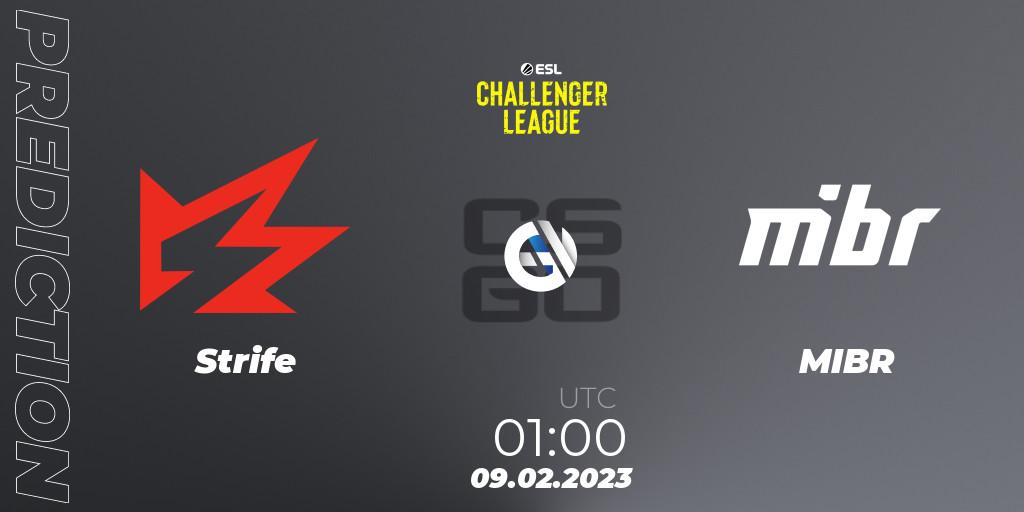 Strife - MIBR: прогноз. 09.02.23, CS2 (CS:GO), ESL Challenger League Season 44: North America