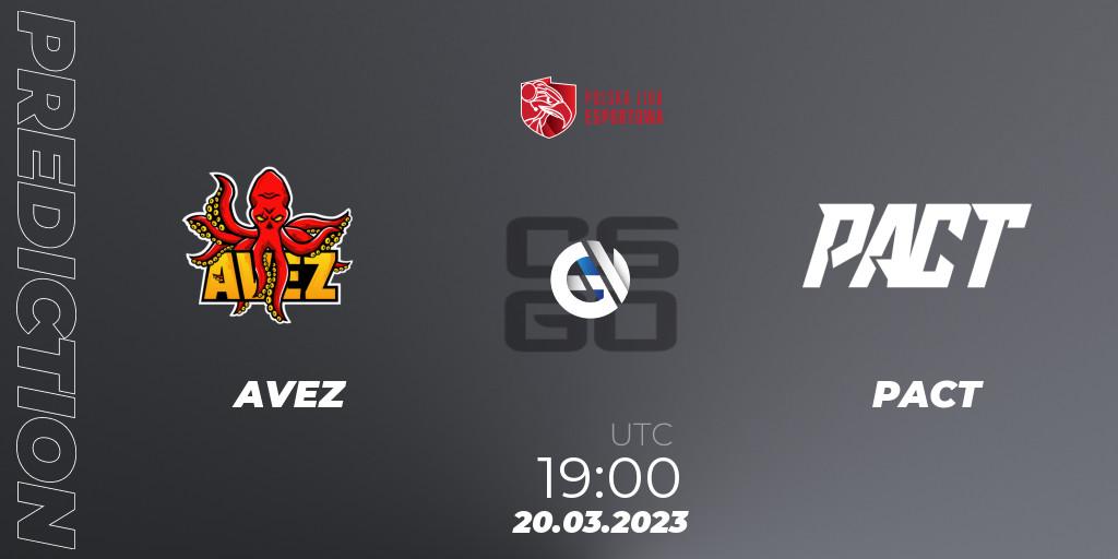 AVEZ - PACT: прогноз. 20.03.23, CS2 (CS:GO), Polska Liga Esportowa 2023: Split #1