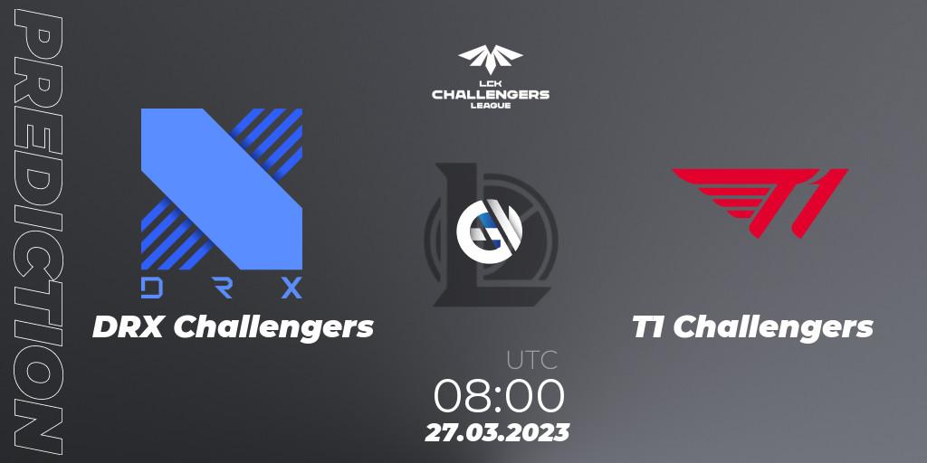 DRX Challengers - T1 Challengers: прогноз. 27.03.23, LoL, LCK Challengers League 2023 Spring